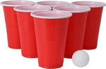 Beer pong spil m. 12 krus og 12 bolde