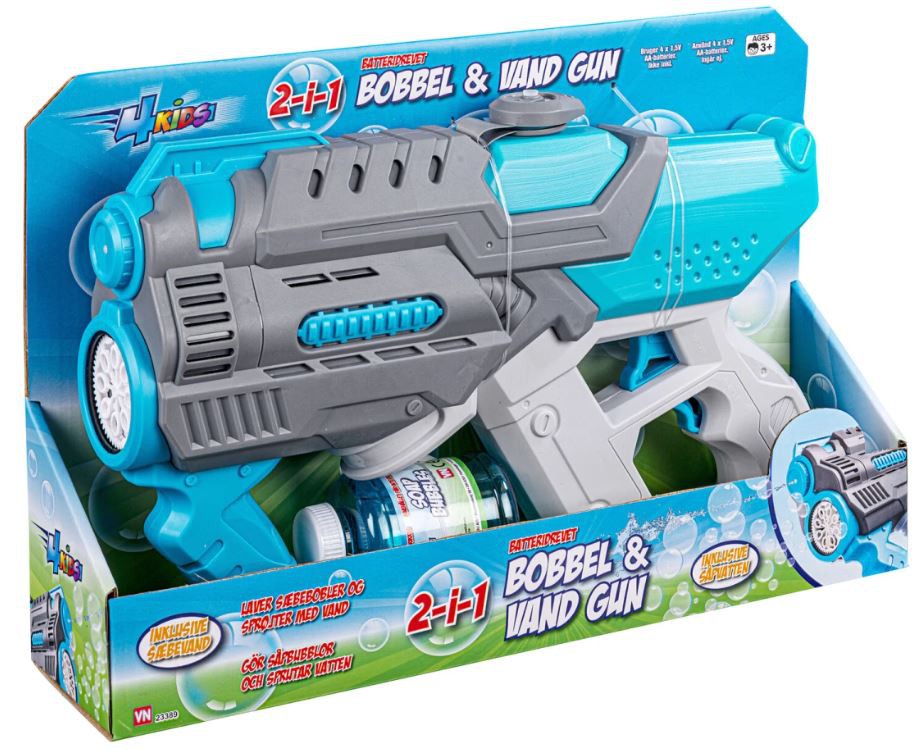 Vand og sæbeboblepistol 23389