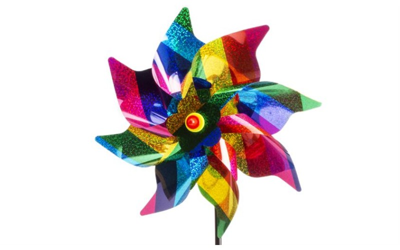 Vindmølle glitter og striber