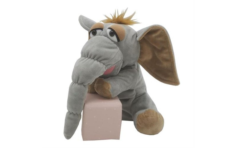 Elefant hånddukke Frank 25 cm