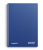 Timekalender blå PP-plast 2027