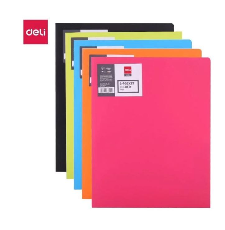 Pocketfolder A4 ass. farver