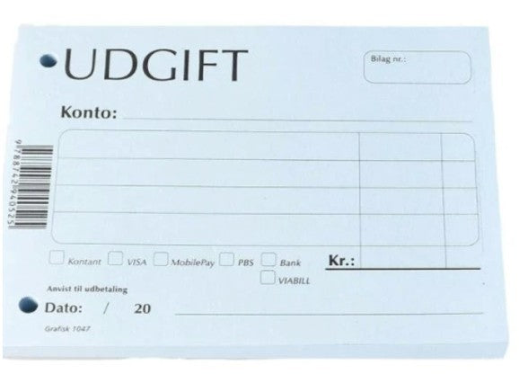 UDGIFT BILAG 1047 -145X105MM CA 100 BLADE
