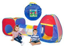 4-KIDS 3i1TELT+HUS+TUNNEL 24233