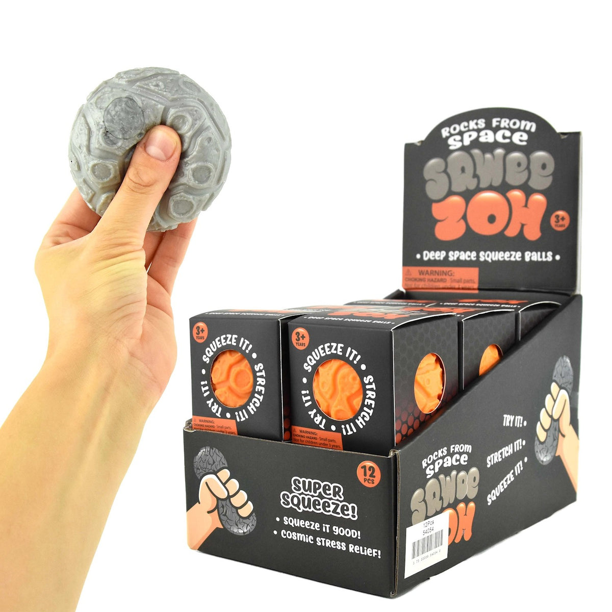 SQUEEZE BALL SPACE ROCK