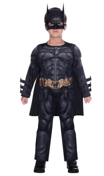 Batman dark knight kostume m. maske - 6-8 år