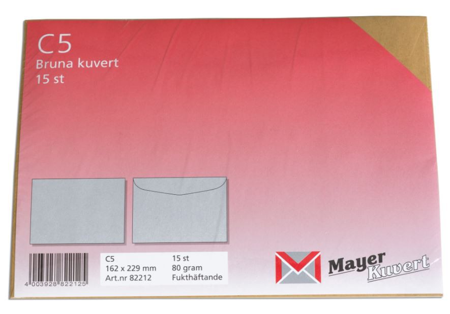 Kuvertbunt brun MG C5 15/bunt