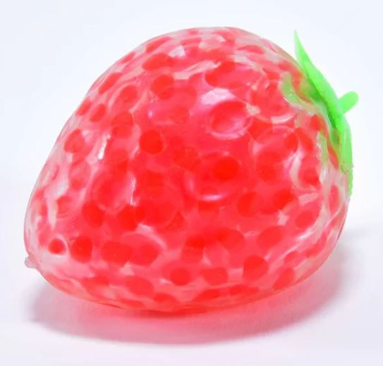 Jordbær Squeeze med Vandperler 8 cm