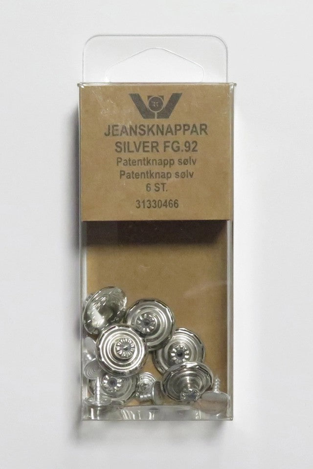 JEANSKNAPPER 6 STK KOBBER