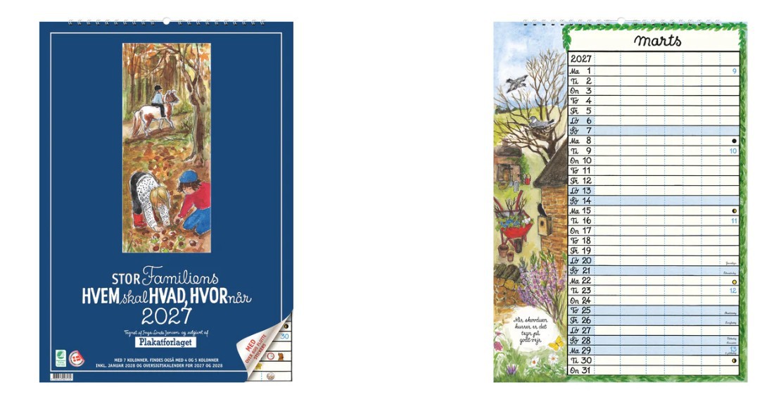 Stor Hvem skal Hvad og Hvornår 2027 - 7 kolonner
