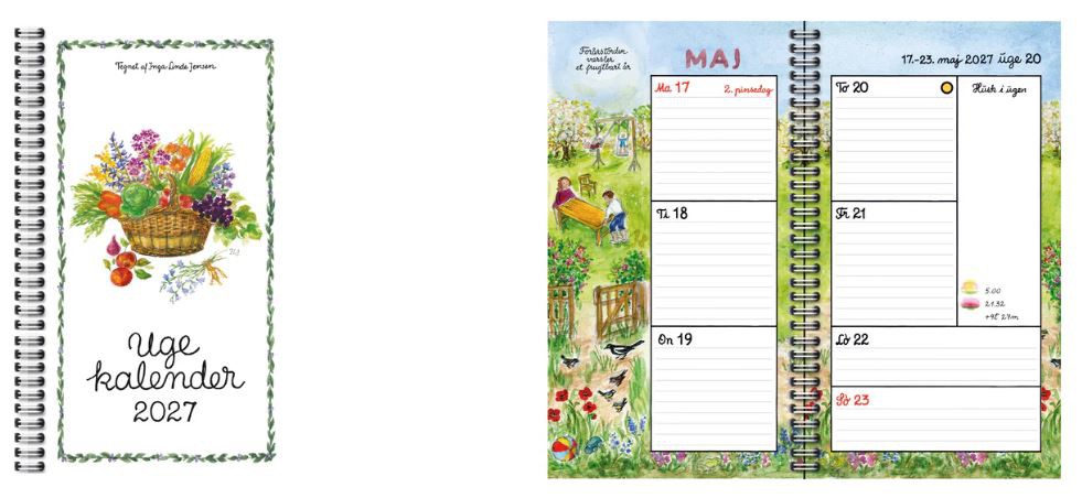 Ugekalender (9,5x17 cm) 2027