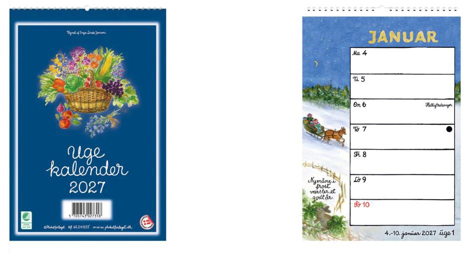Uge-Væg Kalender 2027