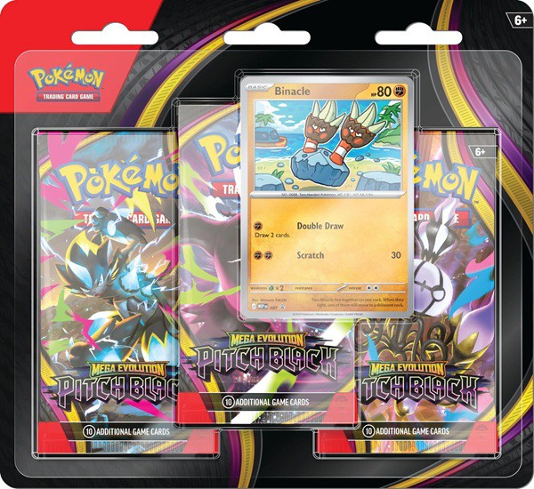 Pokemon Blister Pack - 3-Pack: Pitch Blach Mega Evolution: