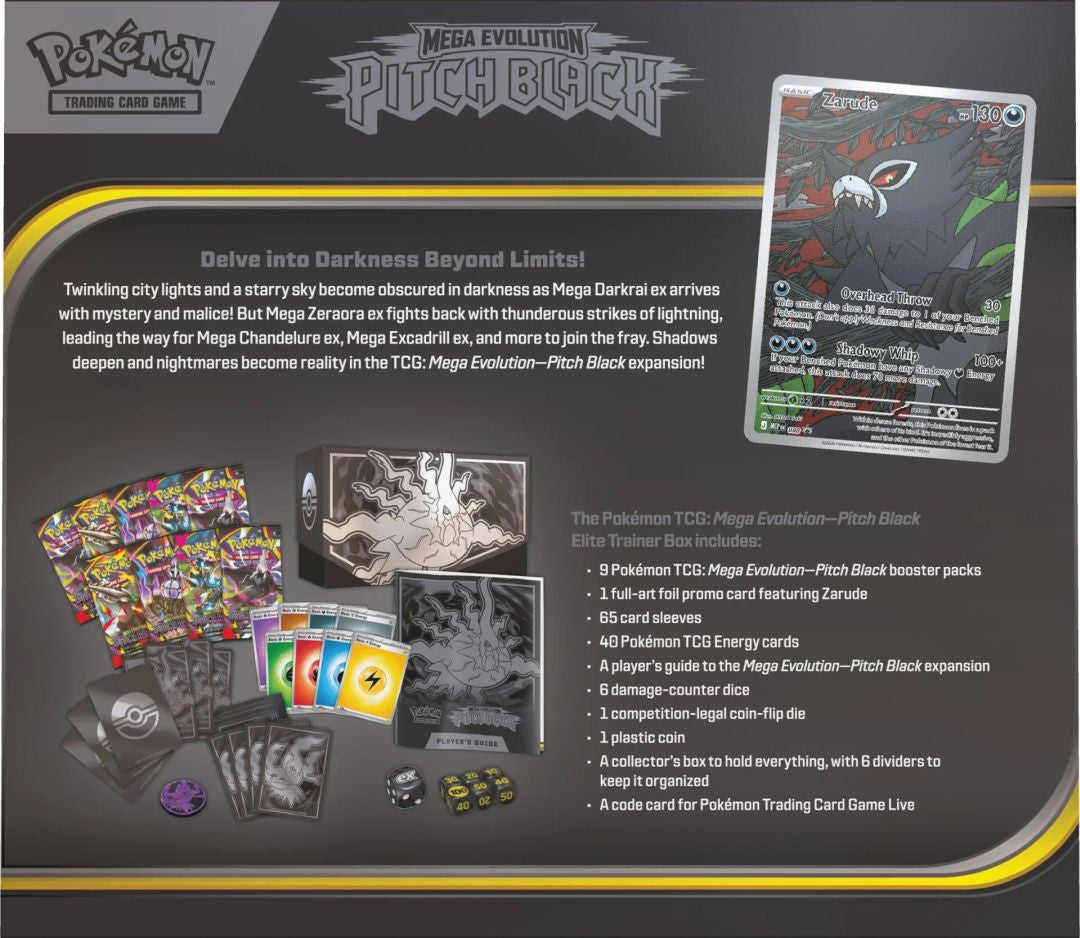 Pokemon Mega Evolution: Pitch Black - Elite Trainer Box