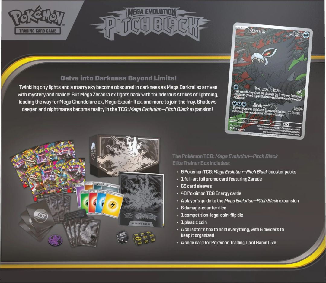 Pokemon Mega Evolution: Pitch Black - Elite Trainer Box