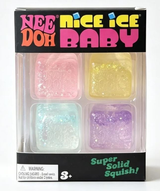 NeeDoh Nice Ice Baby 4 Pack – 4 Mini Sugar Cubes