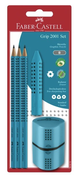 Faber-Castell Grip 2001 Blyantsæt Turkis 5 dele 580072