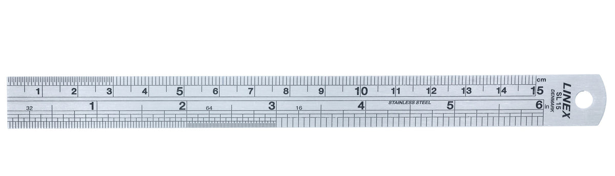 Stållineal 15 cm