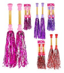 Glitter pom-poms 63120