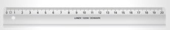 Linex 1020M Skolelineal 20 cm – Praktisk Lineal til Skolebrug