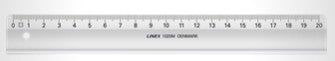Linex 1020M Skolelineal 20 cm – Praktisk Lineal til Skolebrug