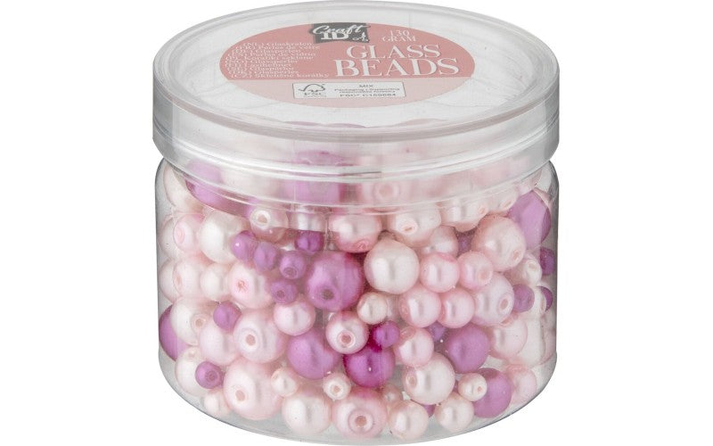 Lav dine egne perlesmykker, 130g pink