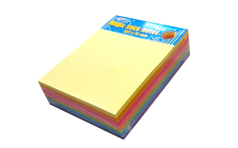 StickNotes MAGIC 101 x 75 mm – Neonfarver i 7 Assorterede Varianter