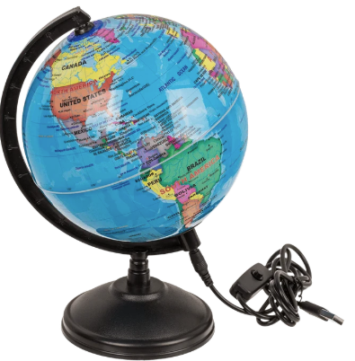 LED Globuslampe 15,5 cm – Dekorativ Lampe med USB-Kabel