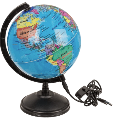 LED Globuslampe 15,5 cm – Dekorativ Lampe med USB-Kabel
