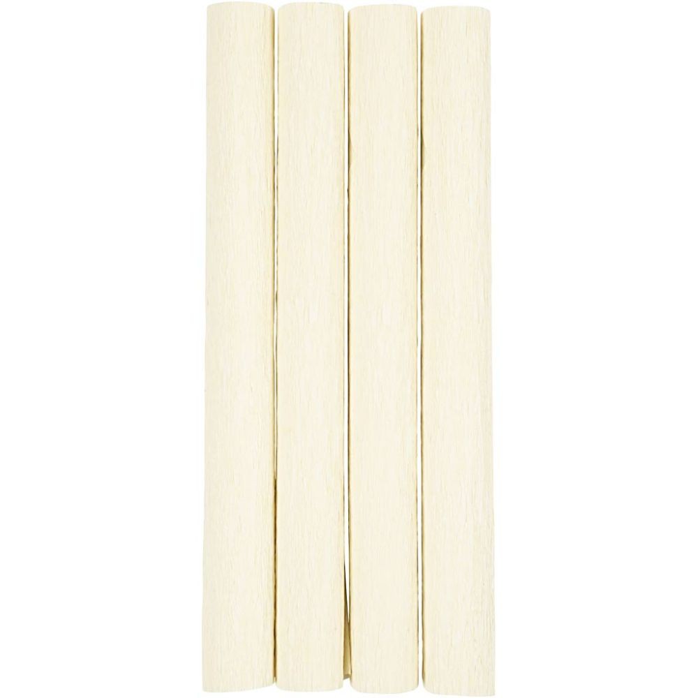 Crepepapir A4 4 ark off white 25x60 cm