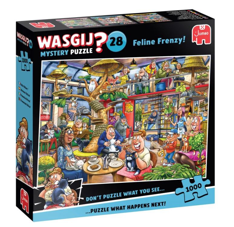 Wasgij Mystery 28 - Feline Frenzy! 1000 Brikker - 1110100506