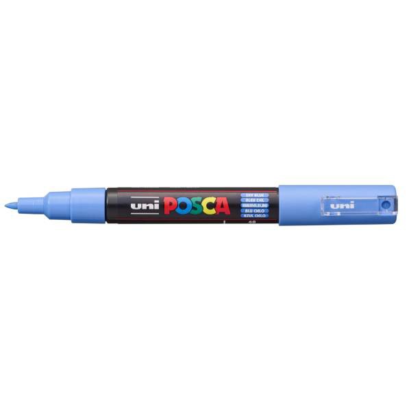 Uni POSCA Marker PC-1M Sky Blå – 0,7-1,0 mm Ekstra Fin Spids