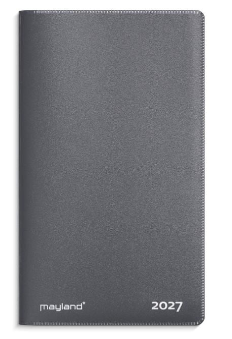 Mayland Index Planner Mini 2027 – Mørkegrå 8 x 13 cm 27071000