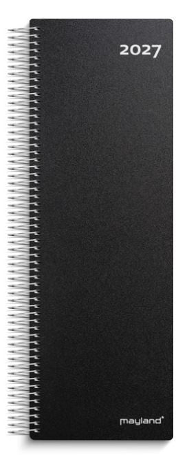 Spiralnoteringskalender Dag 2027 – Sort PP-Plast 27225000