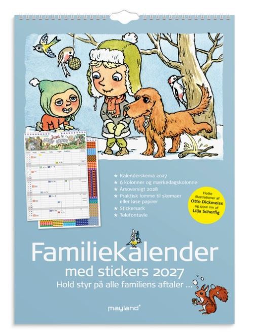 Mayland Familiekalender Otto Dickmeiss & Lilja Scherfig 2027 – A3 27066250