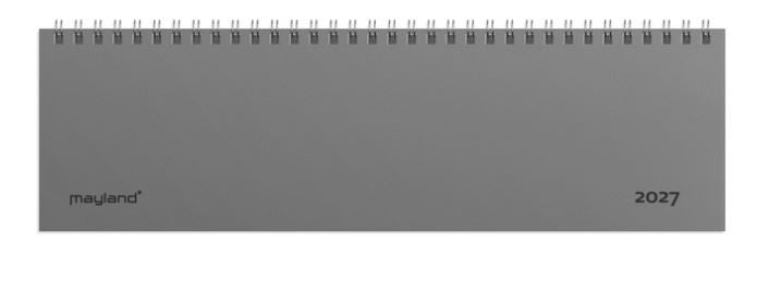 Mayland Dag-Uge Bordkalender 2027 – Grå PP-Plast 27130000