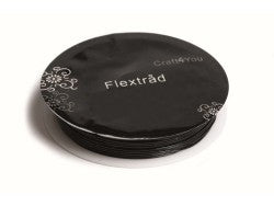 FLEXTRÅD 0,8 MM 8 M SORT