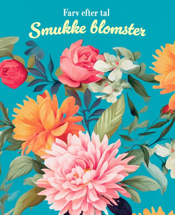 Farv efter tal - Smukke blomster
