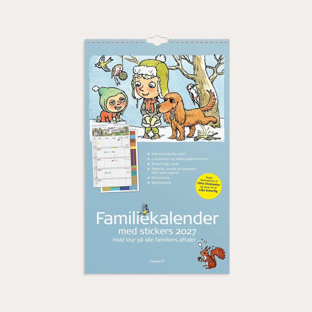 Familiekalender Otto Dickmeiss & Lilja Scherfig 4 kol. 2027