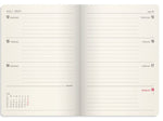 A6 Forma Deluxe ugekalender tværf. sort kunstskind - 2027
