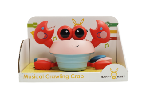 Happy Baby Kravlekrabbe med musik og sensorer