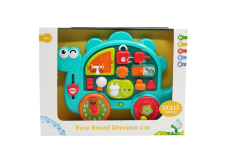 Happy Baby Busy Board Dinosaur med lys og musik