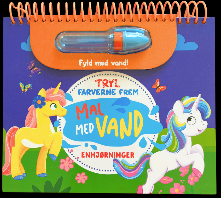 Mal med vand: Enhjørninger