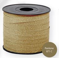 Gavebånd Glitter Guld 10mm x 50m