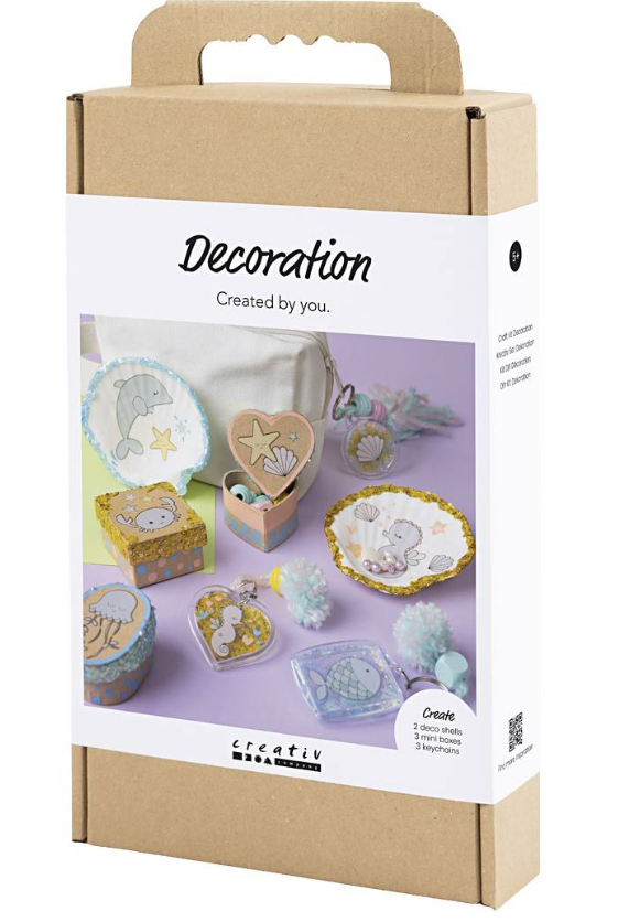 DIY Kit Dekoration – æsker, muslingeskaller og nøgleringe 977847