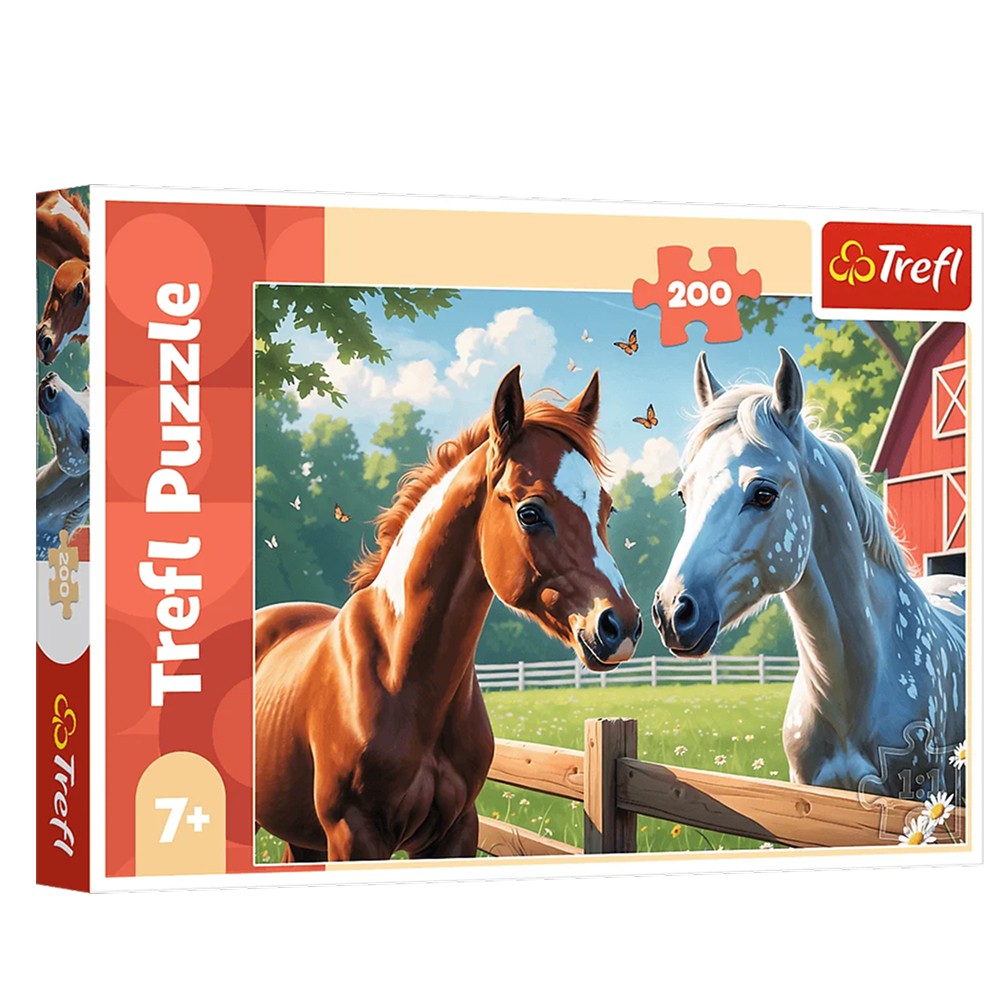 Trefl Horses in the Clearing – Puslespil med 200 brikker