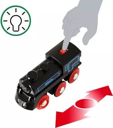 BRIO Genopladeligt lokomotiv m/mini USB-kabel 33599