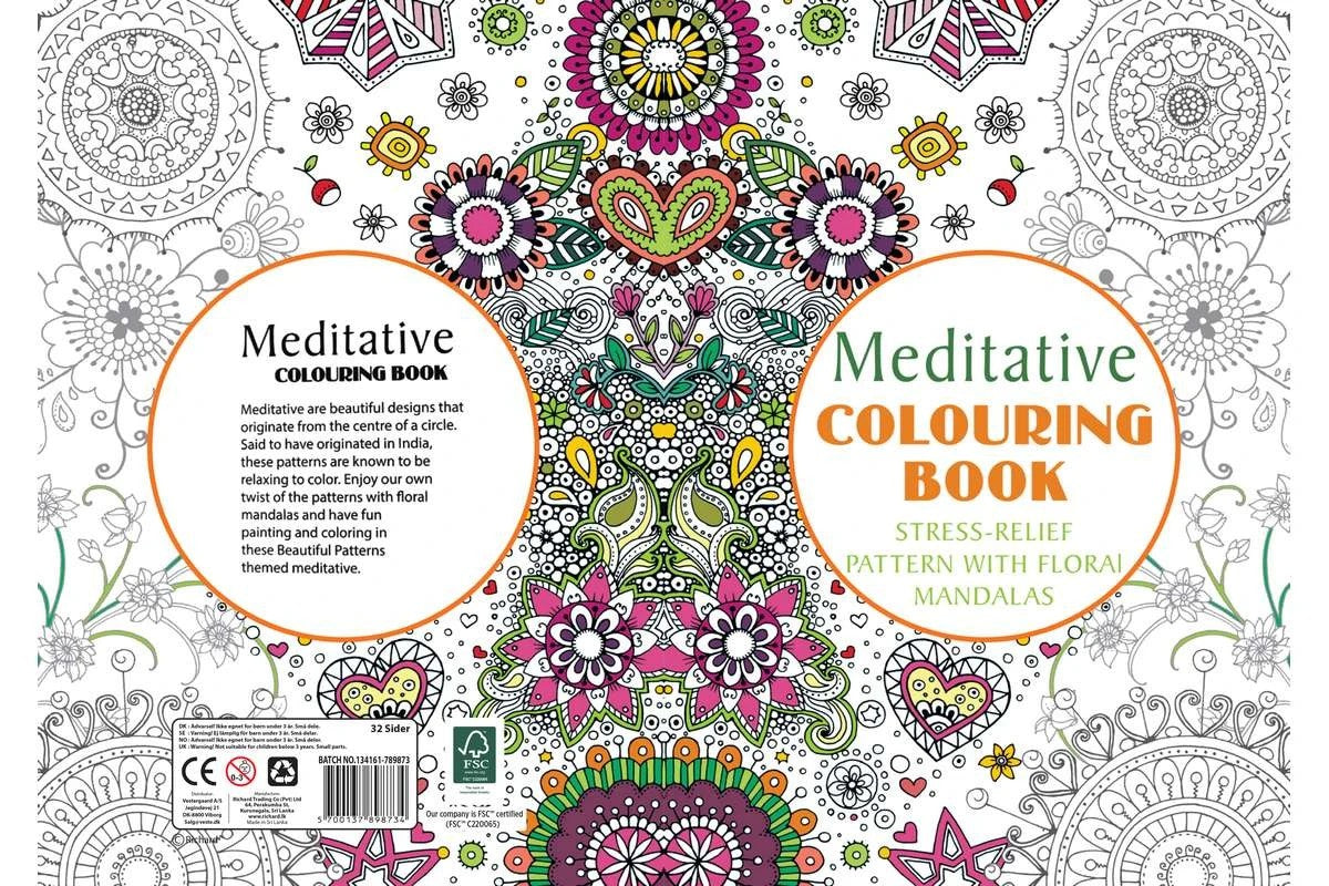 Malebog A4 Meditative 32 sider