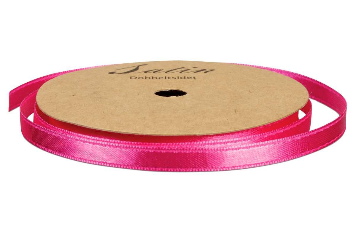 Satinbånd 10mm x 10m Pink