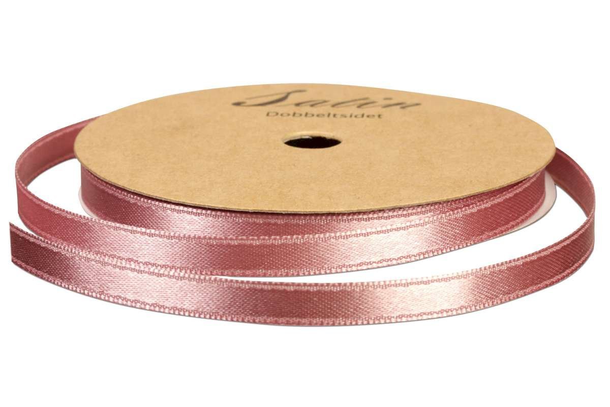 Satinbånd 3mm x 10m Gl. Rosa
